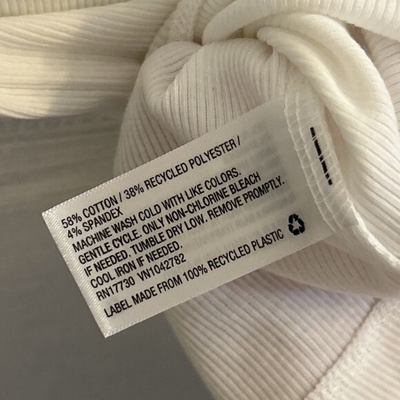 NWT Wild Fable Women’s White Sleeveless Basic Ribbed Tank Top Size 4X - Picture 11 of 16